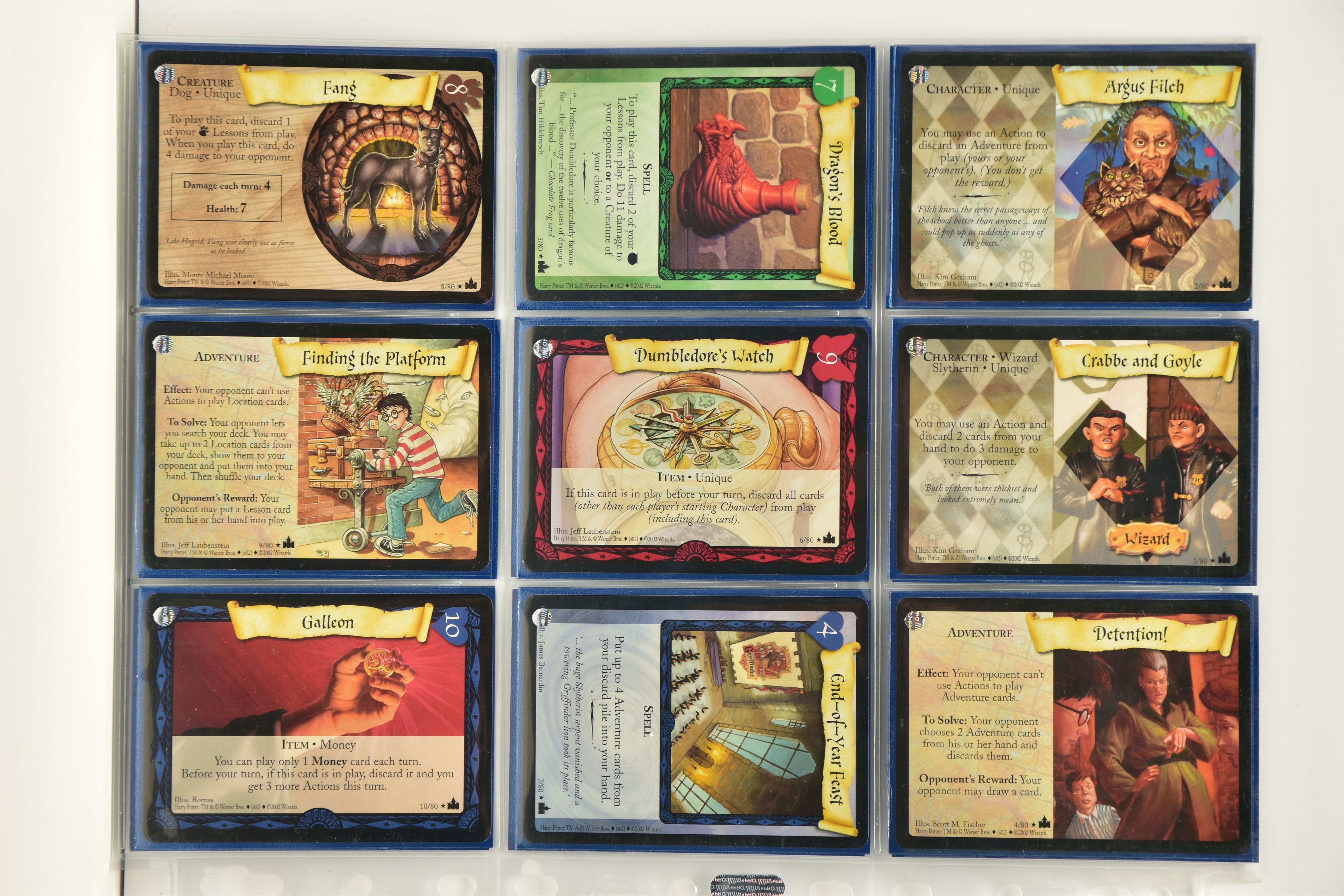 COMPLETE HARRY POTTER ADVENTURES AT HOGWARTS SET, all cards are present (including holo variants), - Image 5 of 13