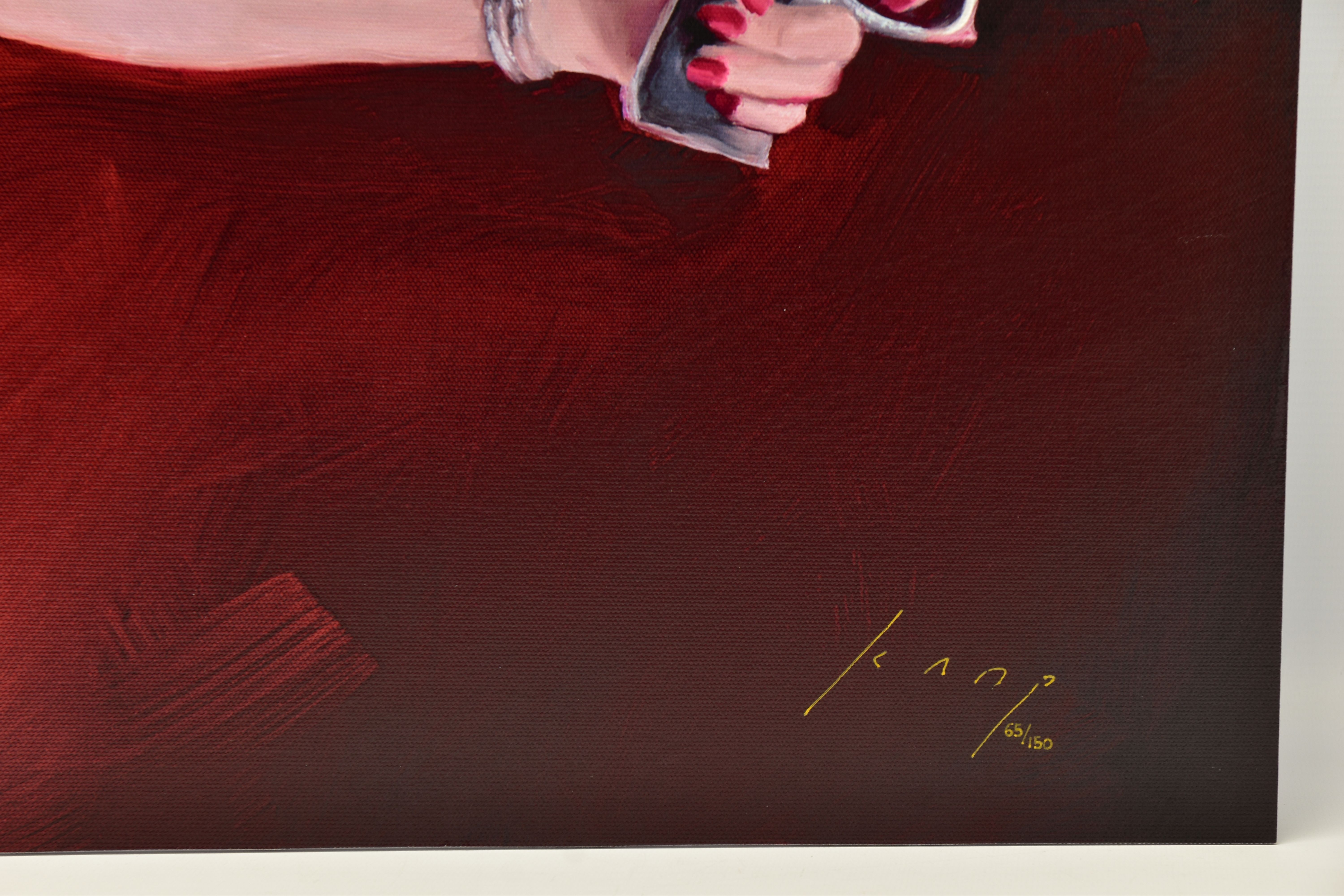 VINCENT KAMP (BRITISH CONTEMPORARY) 'CANDY CLEARS UP', a signed limited edition print depicting a - Image 3 of 4