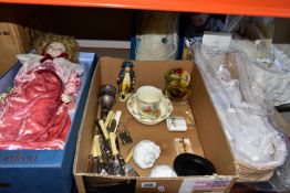 A GROUP OF ROYAL DOULTON NISBET DOLLS, comprising three boxed dolls 'Wedding Day', 'Melanie', 'HRH