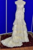 WEDDING DRESS, end of season stock clearance (may have slight marks or very minor damage) Ivory/