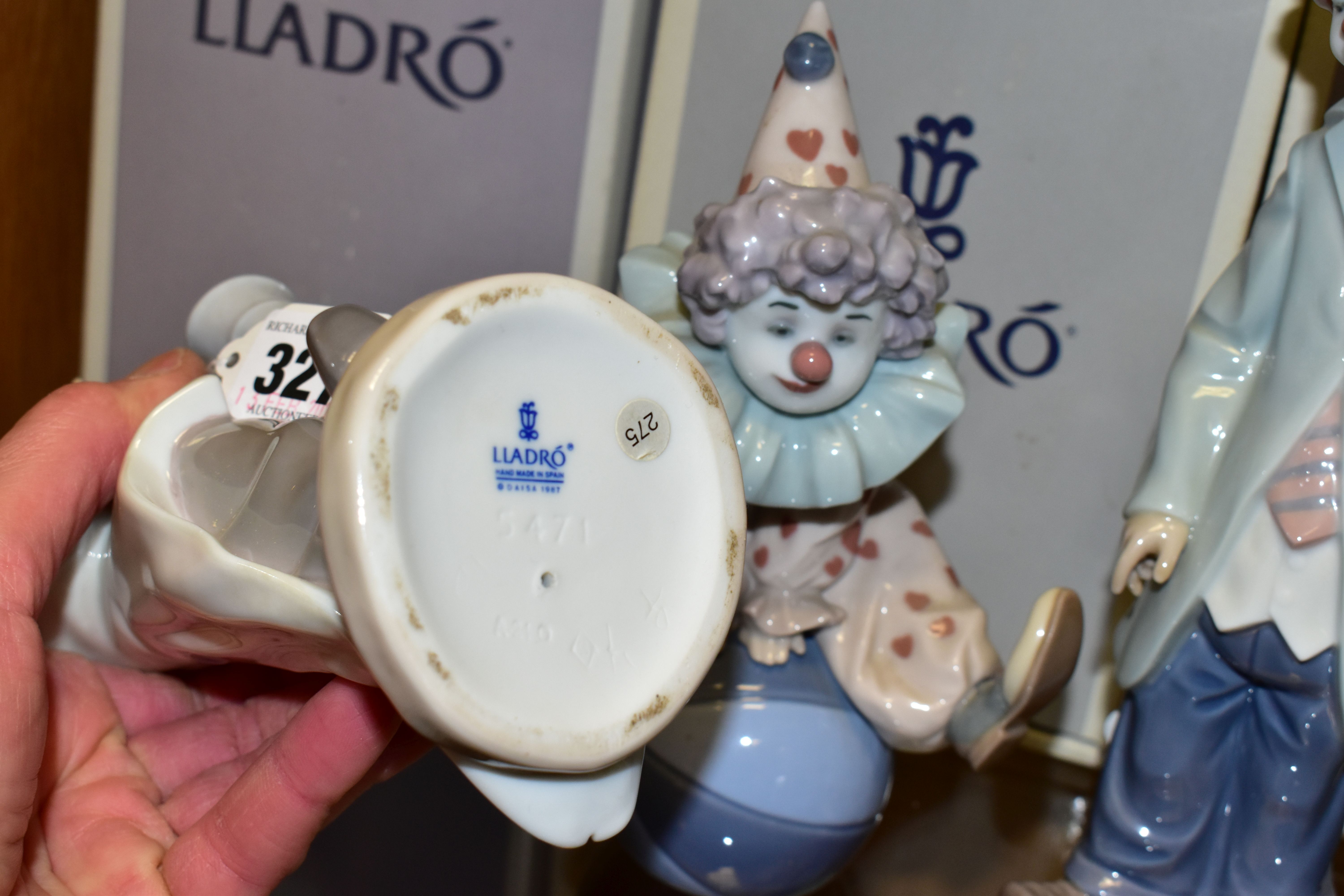 THREE BOXED LLADRO CLOWN FIGURES, comprising Circus Sam 5472, sculptor Francisco Català, issued in - Image 3 of 3