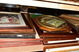 A QUANTITY OF FRAMED PRINTS ETC, most appear to be print reproductions of 19th and early 20th