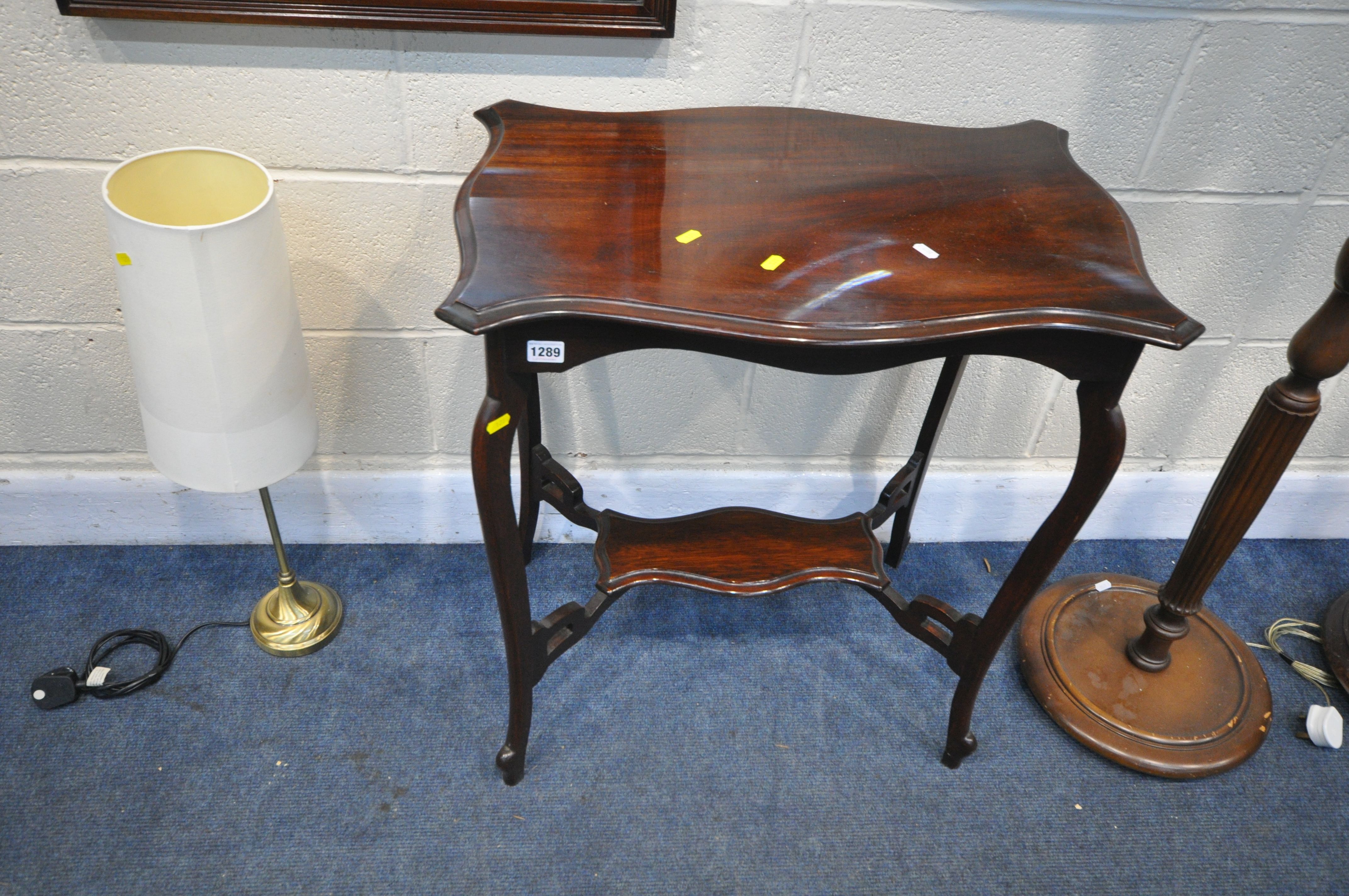 A SELECTION OF OCCASIONAL FURNITURE, to include a mahogany side table, 67cm x depth 43cm x height - Image 2 of 5