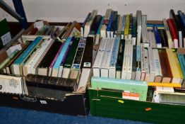 BOOKS, four boxes containing approximately ninety-five titles mostly on the subject of Gardening,