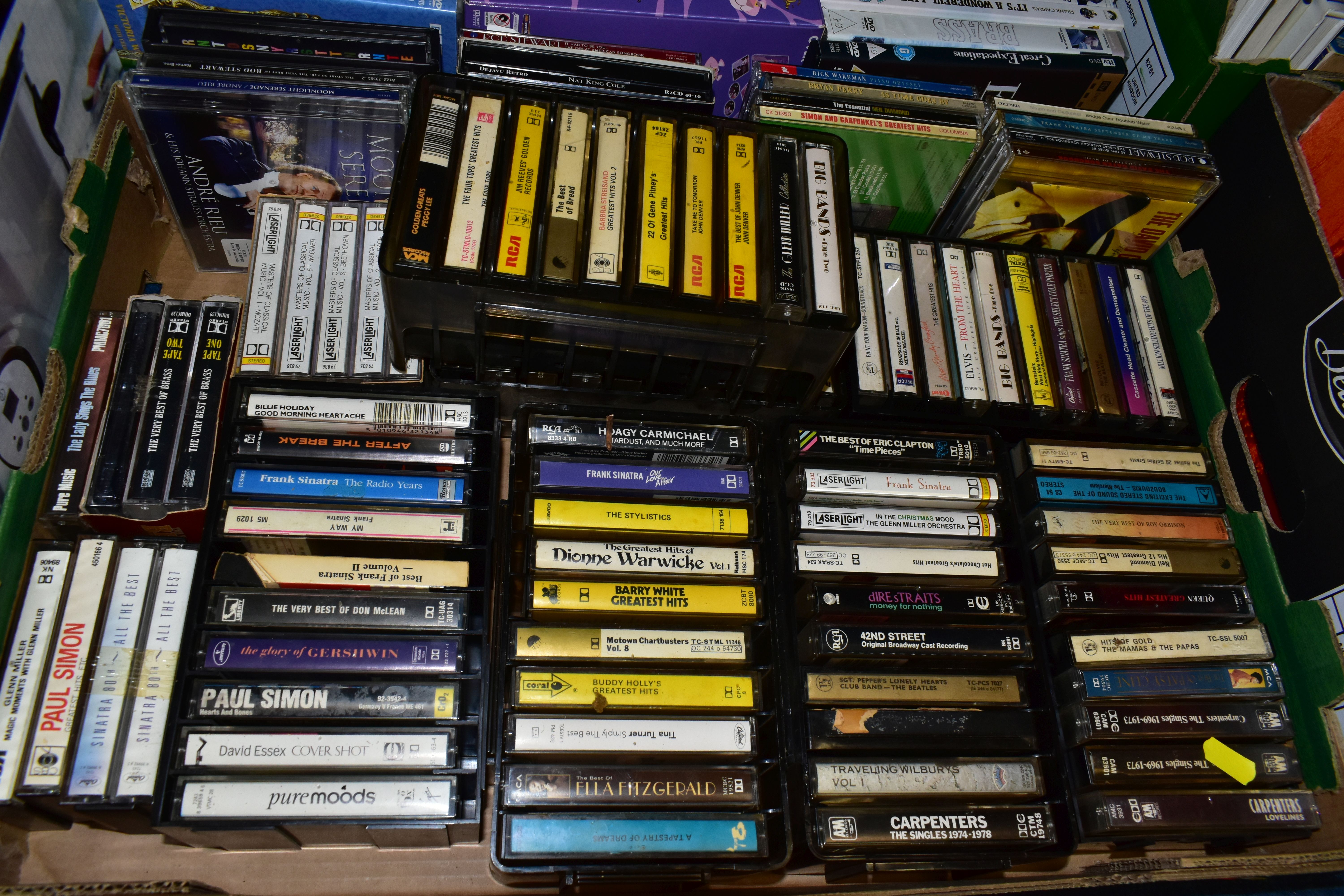 FOUR BOXES containing a mixture of Books, DVD's and Cassette Tapes, the books are a miscellaneous - Image 3 of 5