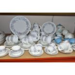 A WEDGWOOD 'ANGELA' PATTERN TEA AND COFFEE WARES, comprising teapot, coffee pot, six dinner