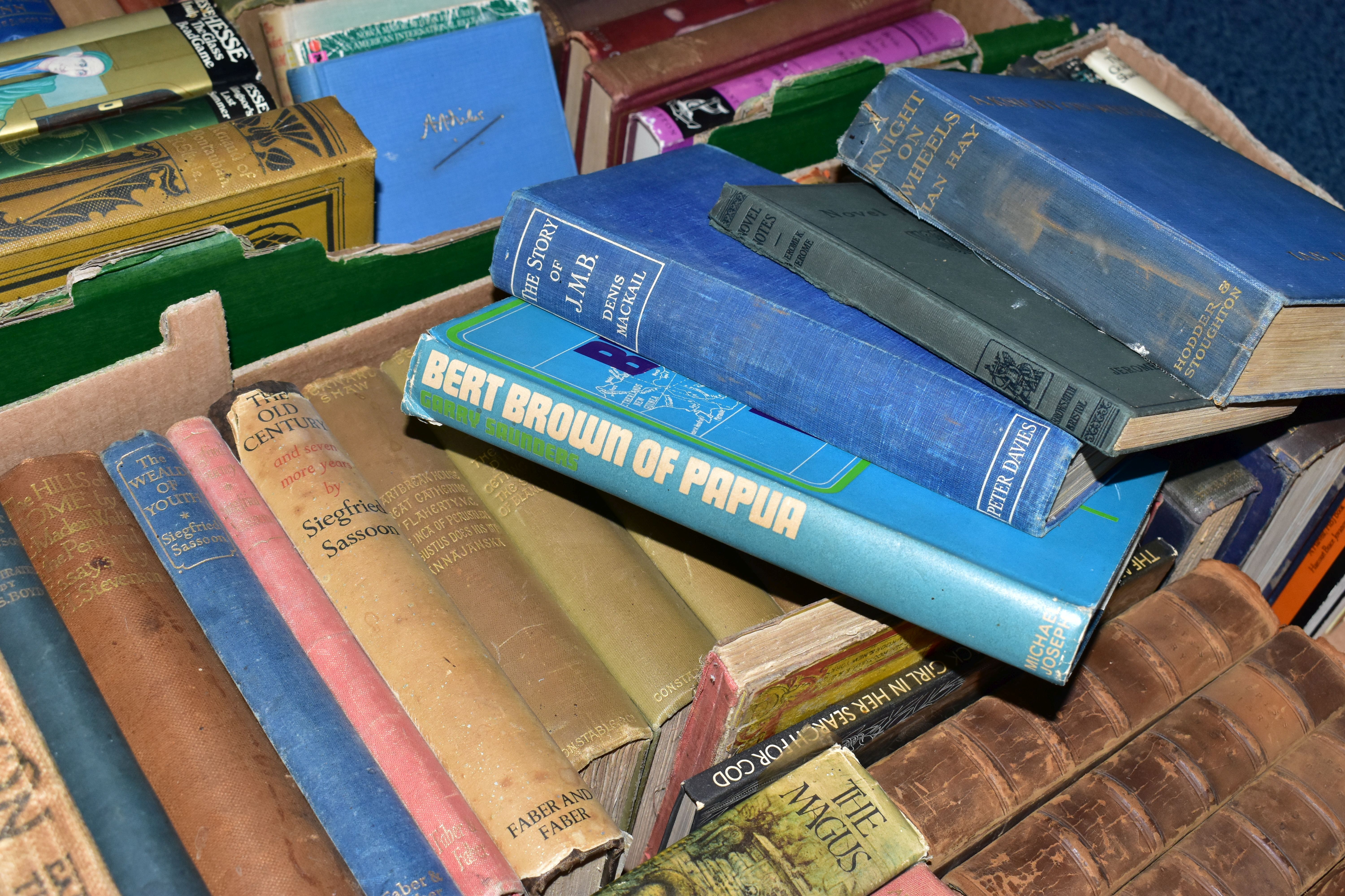 BOOKS, four boxes containing approximately 140 miscellaneous titles, with some 1st Editions, - Image 8 of 9