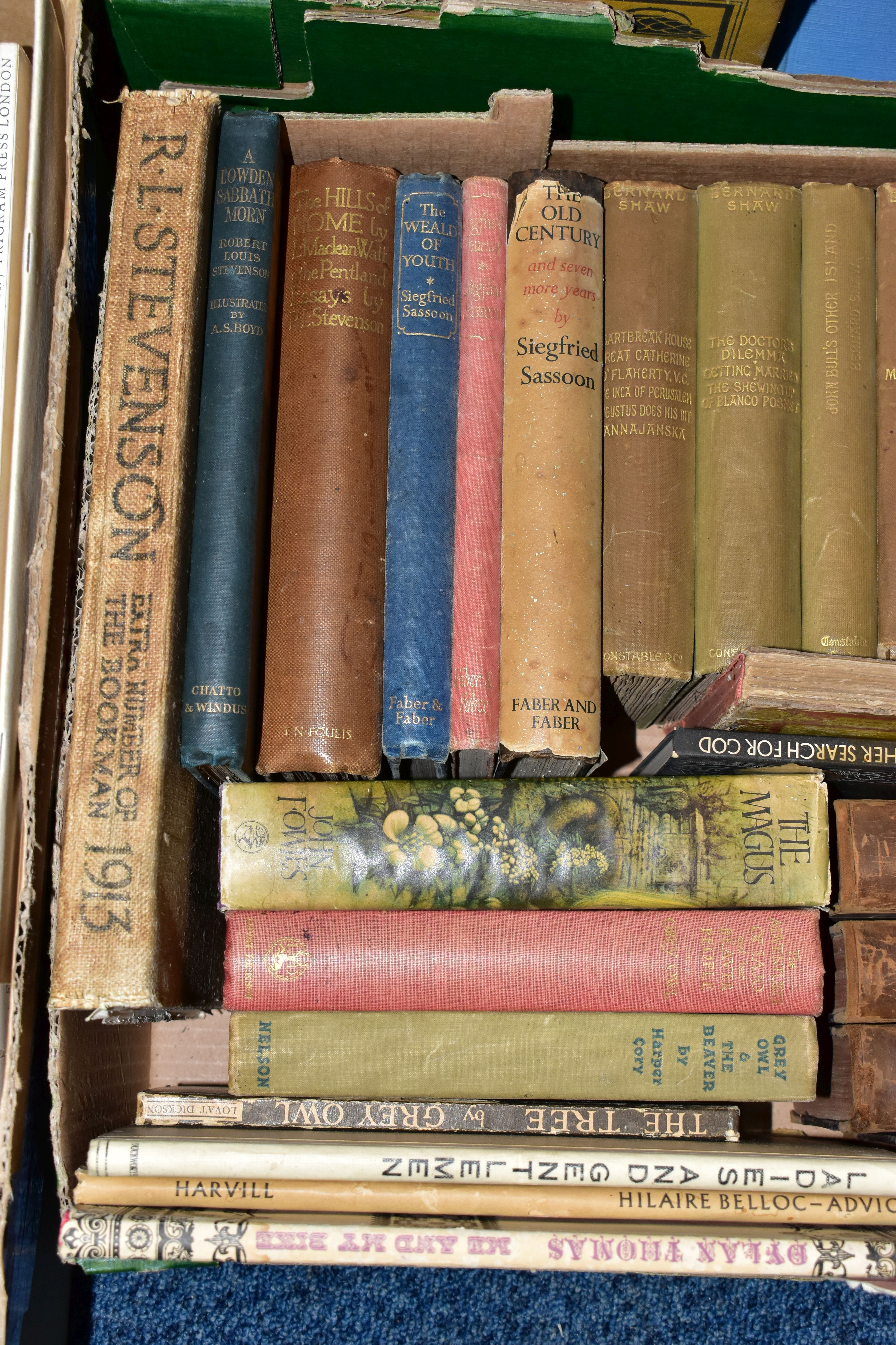 BOOKS, four boxes containing approximately 140 miscellaneous titles, with some 1st Editions, - Image 6 of 9