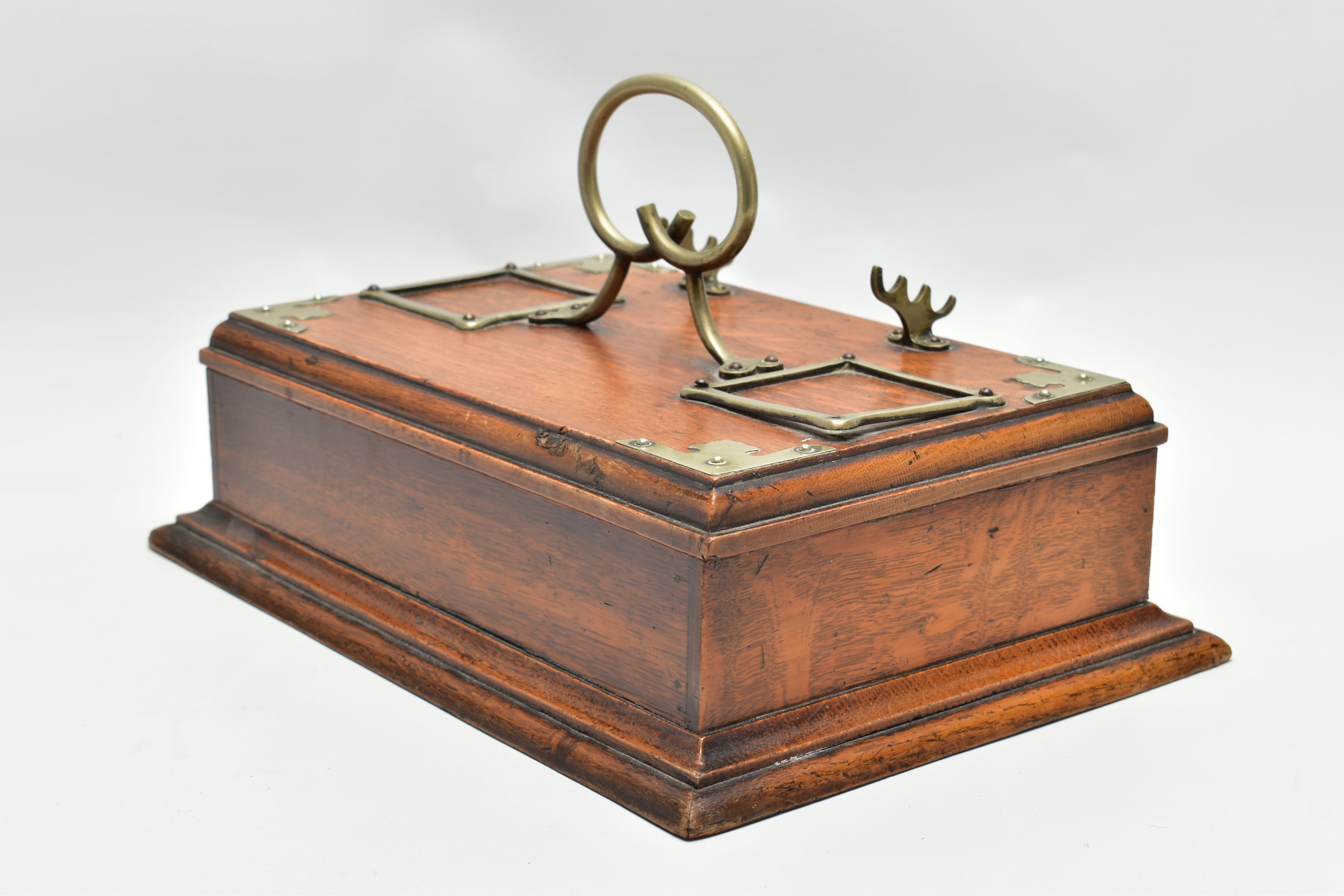 SIX ITEMS OF 19TH AND EARLY 20TH CENTURY TREEN, comprising an Edwardian oak desk stand with silver - Image 19 of 23