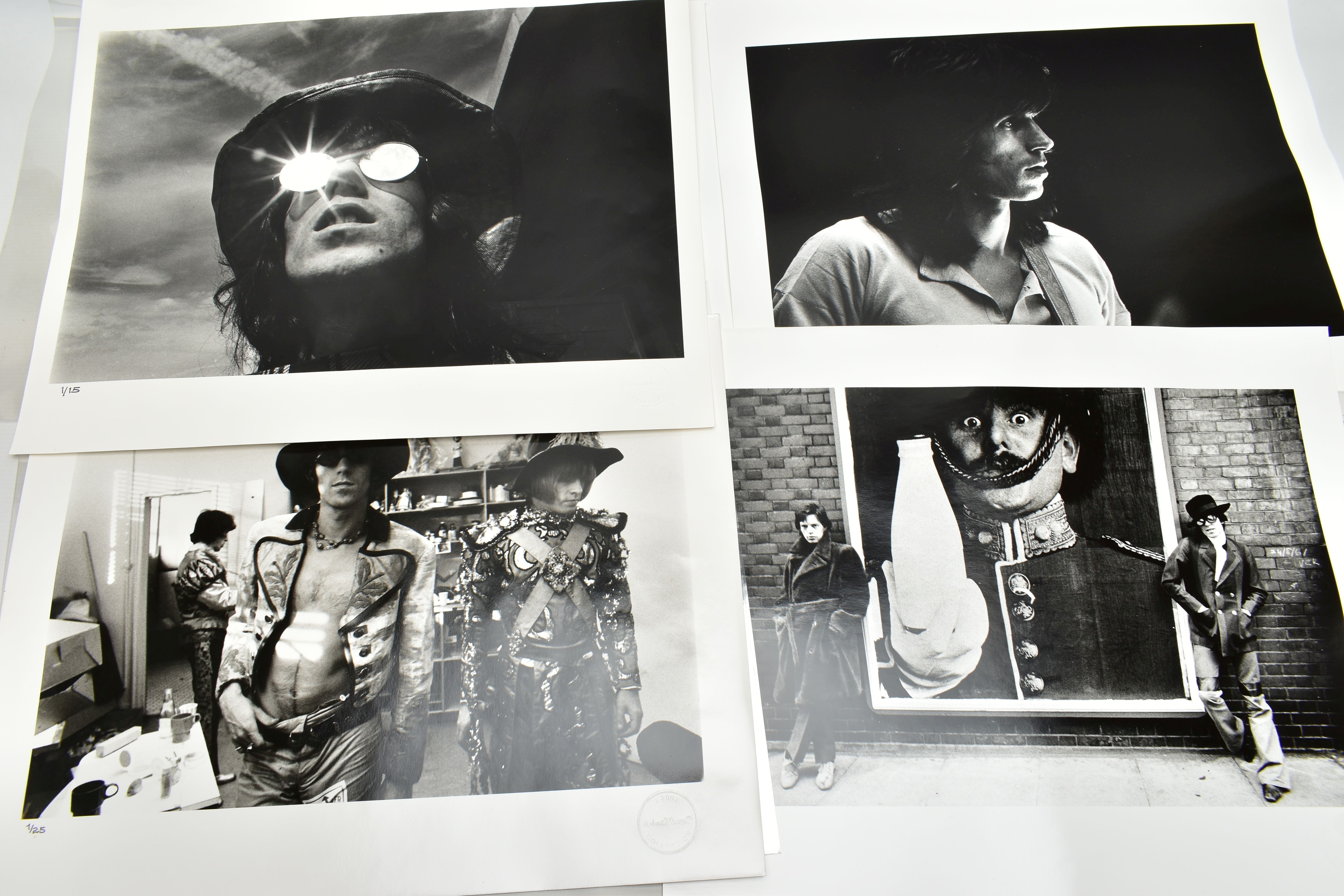 MICHAEL COOPER PHOTOGRAPHS - THE ROLLING STONES, seven copies of original photographs taken by - Image 2 of 4