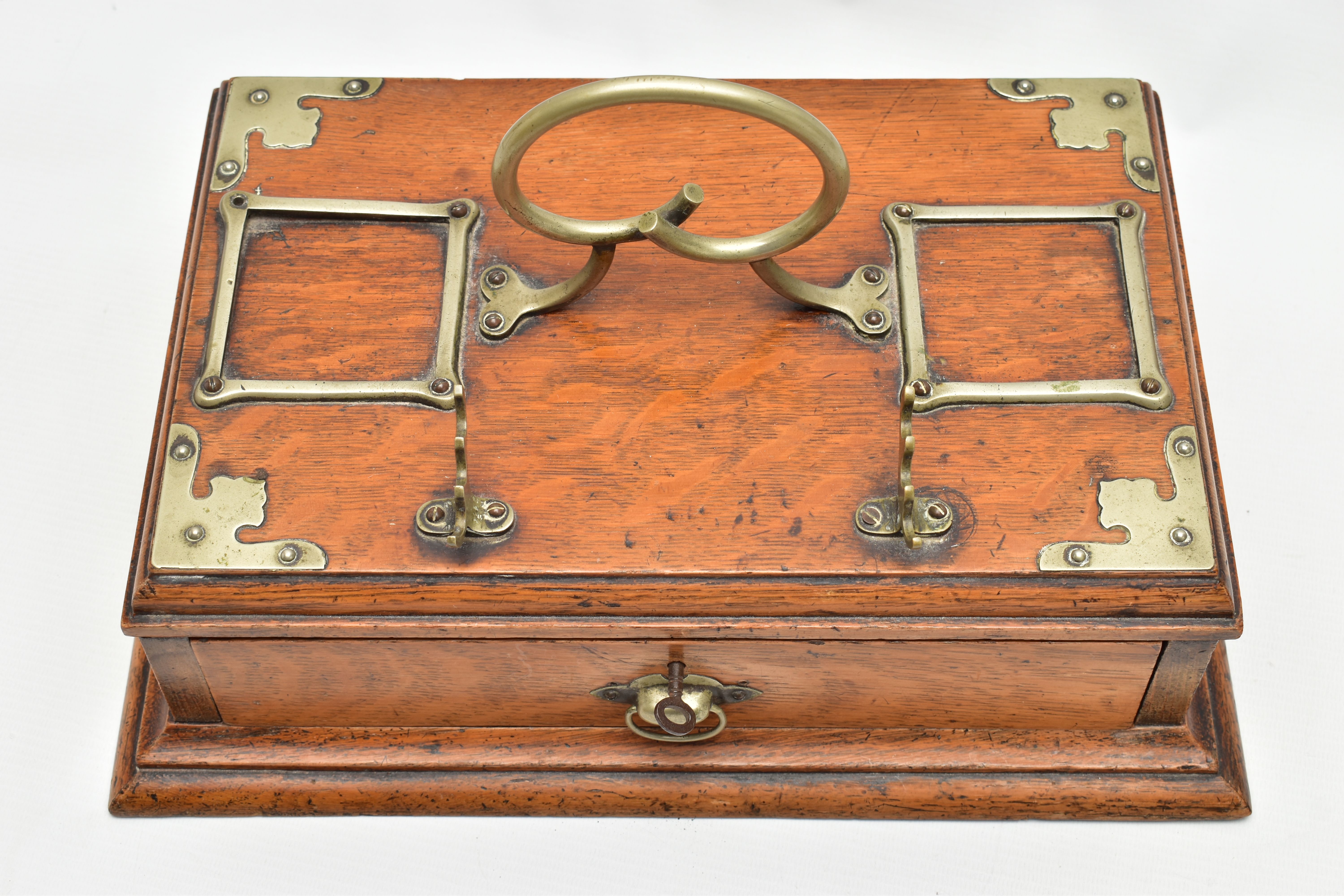 SIX ITEMS OF 19TH AND EARLY 20TH CENTURY TREEN, comprising an Edwardian oak desk stand with silver - Image 18 of 23