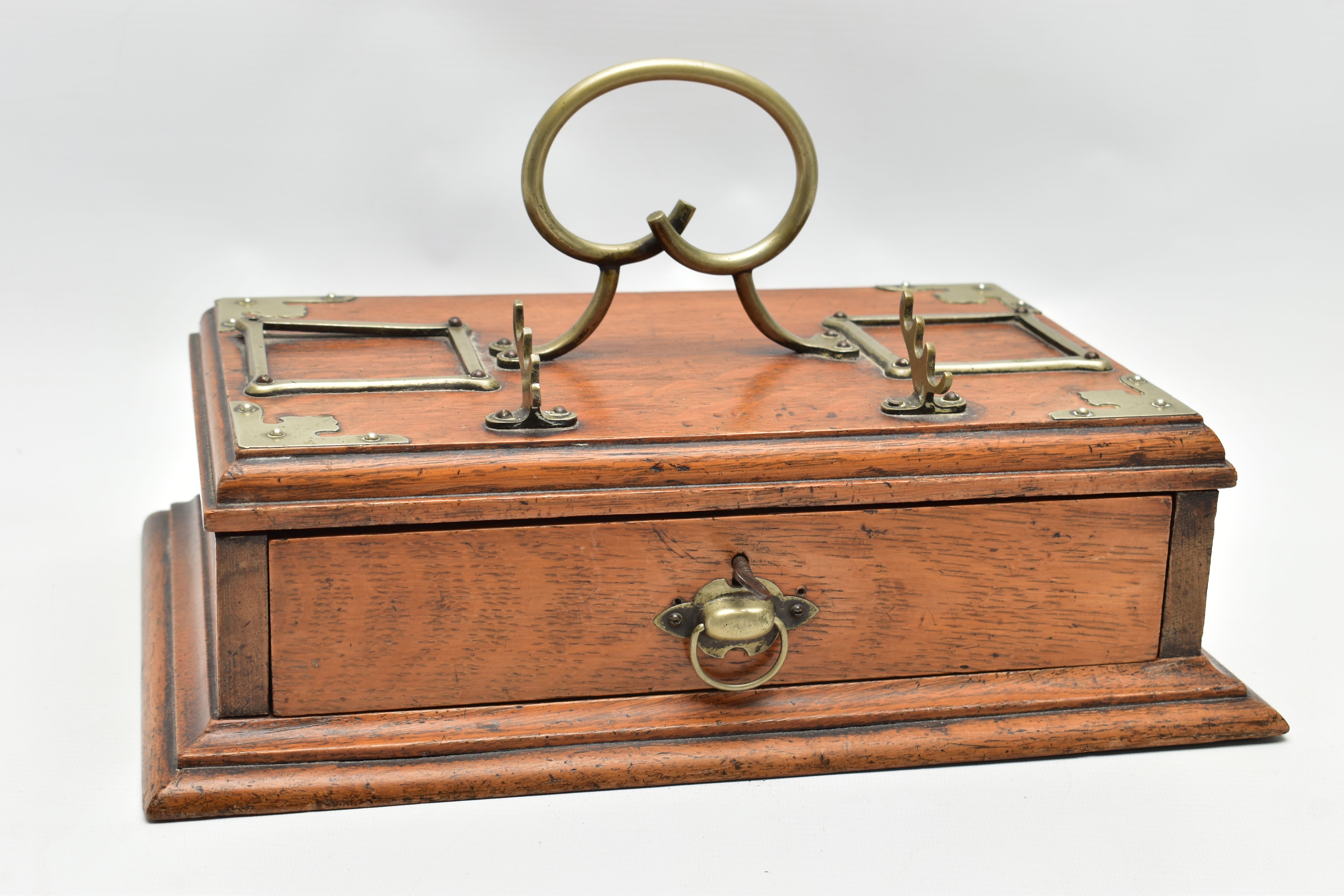 SIX ITEMS OF 19TH AND EARLY 20TH CENTURY TREEN, comprising an Edwardian oak desk stand with silver - Image 17 of 23