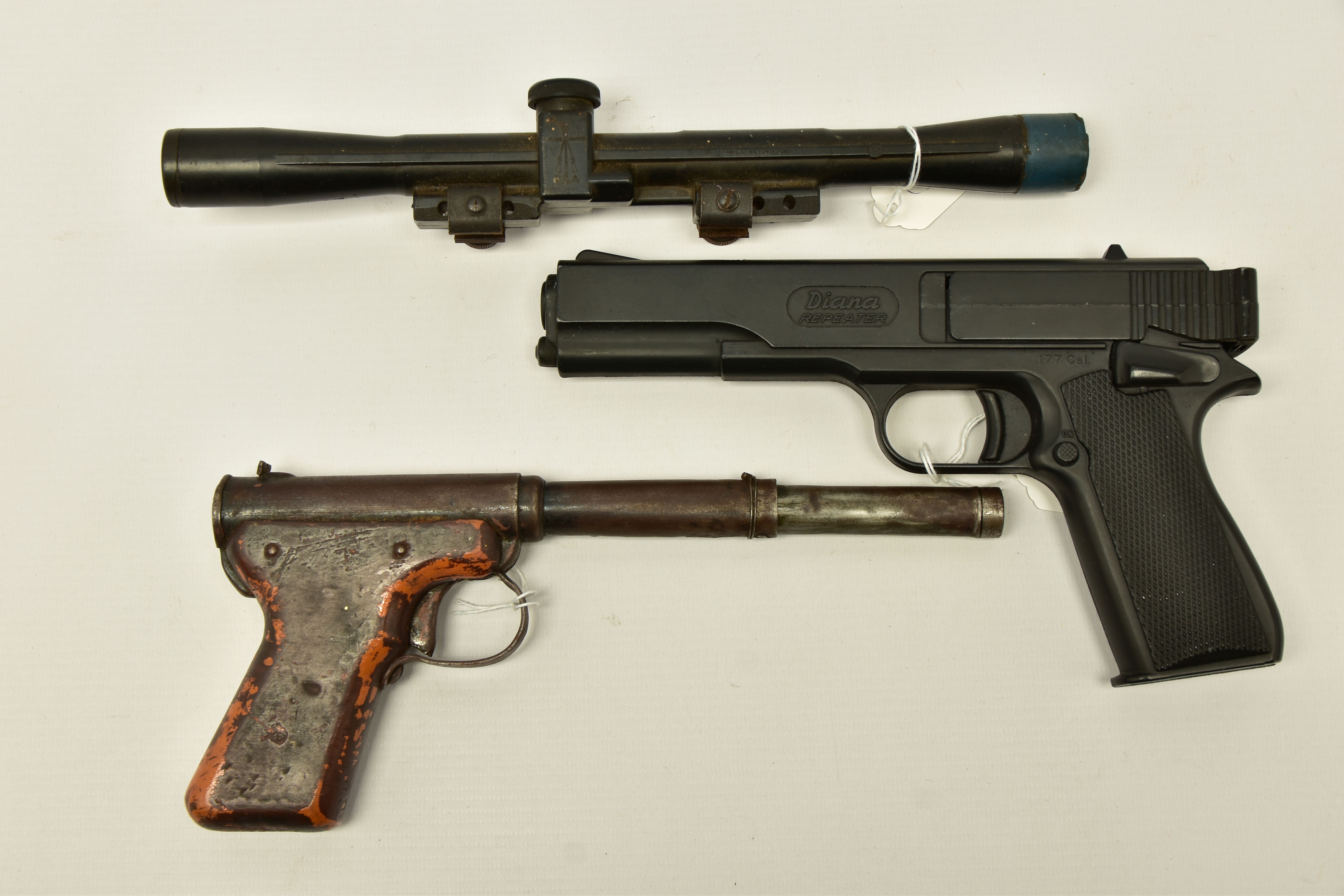 A B.S.A. CADET MAJOR AIR RIFLE, serial number CC27991, heavy rusted overall and fails to engage sear
