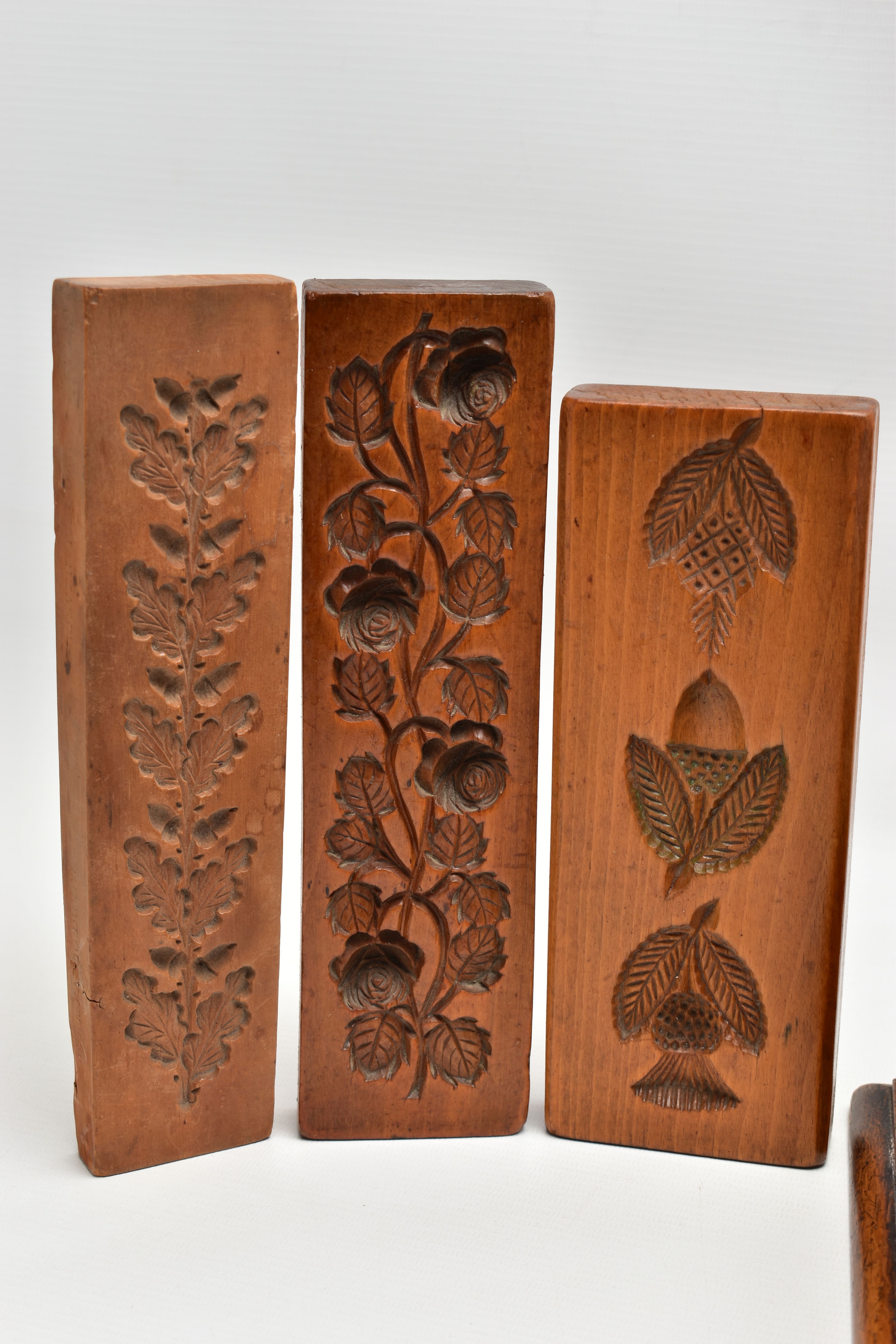 SIX ITEMS OF 19TH AND EARLY 20TH CENTURY TREEN, comprising an Edwardian oak desk stand with silver - Image 3 of 23