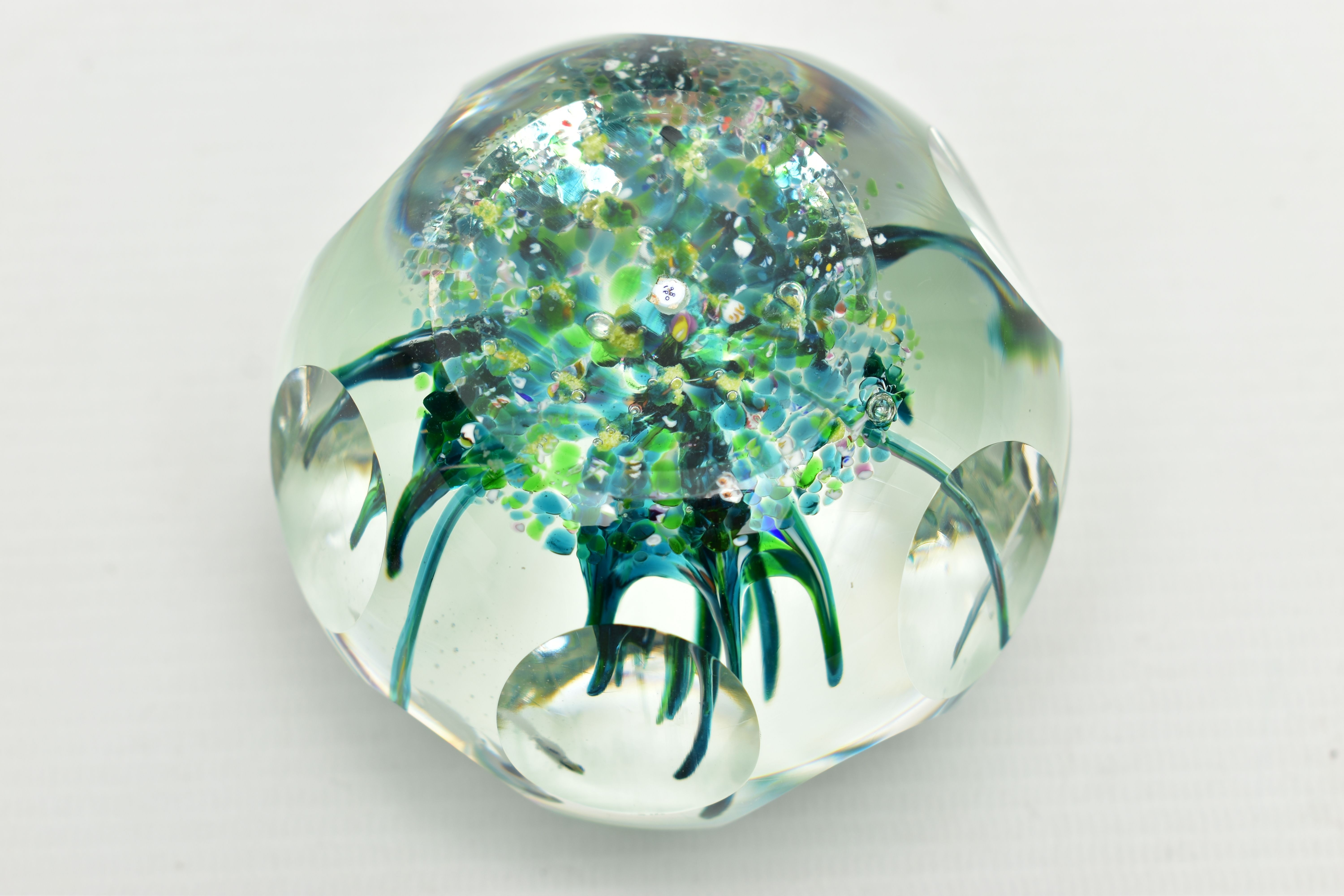 A BOXED LIMITED EDITION PERTHSHIRE 'TROPICAL FISH' GLASS PAPERWEIGHT, containing three tropical fish - Image 9 of 13