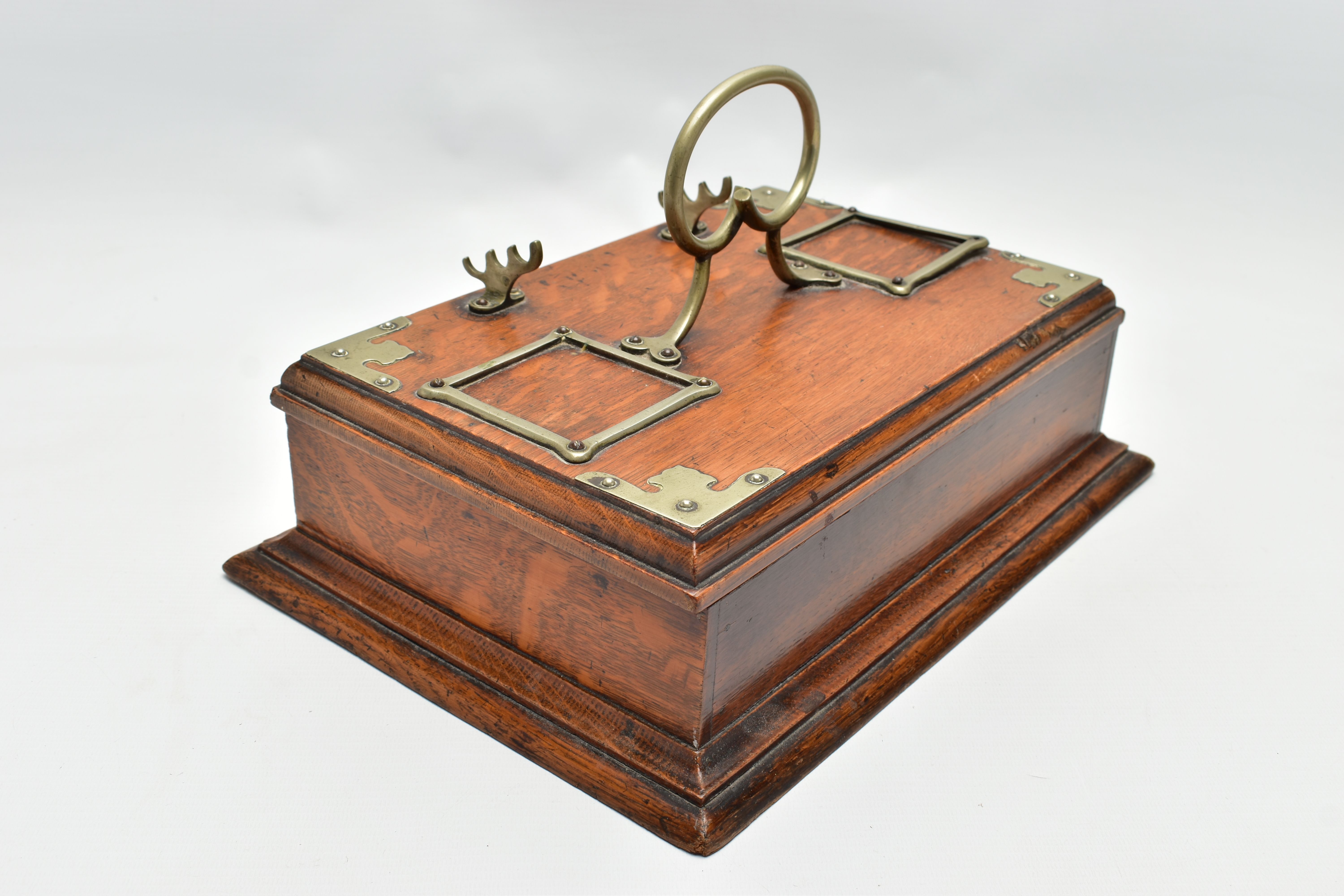 SIX ITEMS OF 19TH AND EARLY 20TH CENTURY TREEN, comprising an Edwardian oak desk stand with silver - Image 20 of 23