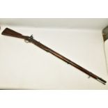 AN ANTIQUE 11 BORE 3 BAND PERCUSSION SMOOTH BORE MUSKET based on the design of the P53 Enfield