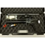 A .177'' CO2 HIGH QUALITY ROHM TWINMASTER COMPETITOR AIR PISTOL, serial number RU102101137 fitted