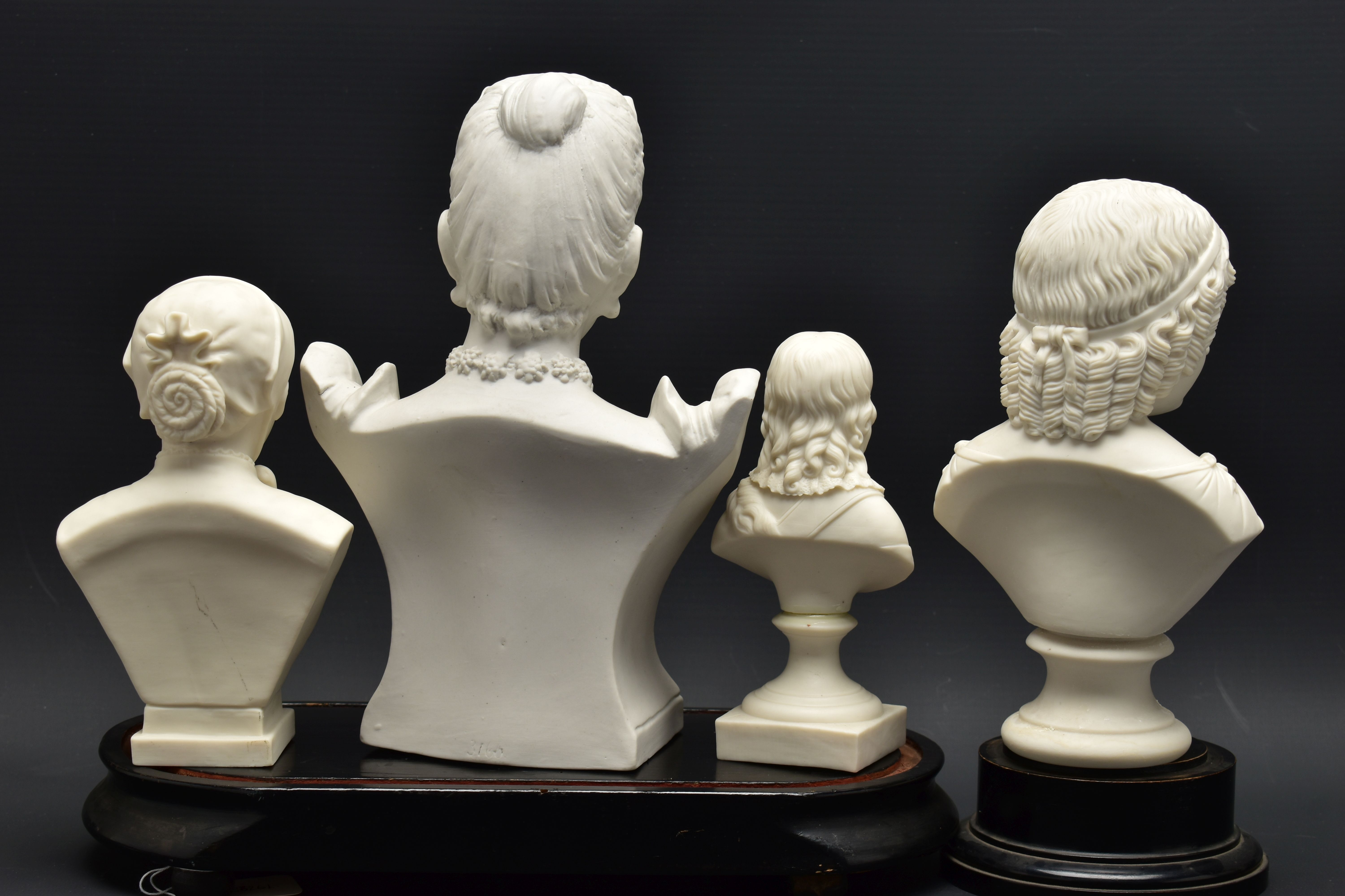 FOUR LATE 19TH AND EARLY 20TH CENTURY PARIAN AND BISQUE BUSTS, comprising a Goss 'Sister Dora', - Image 6 of 14