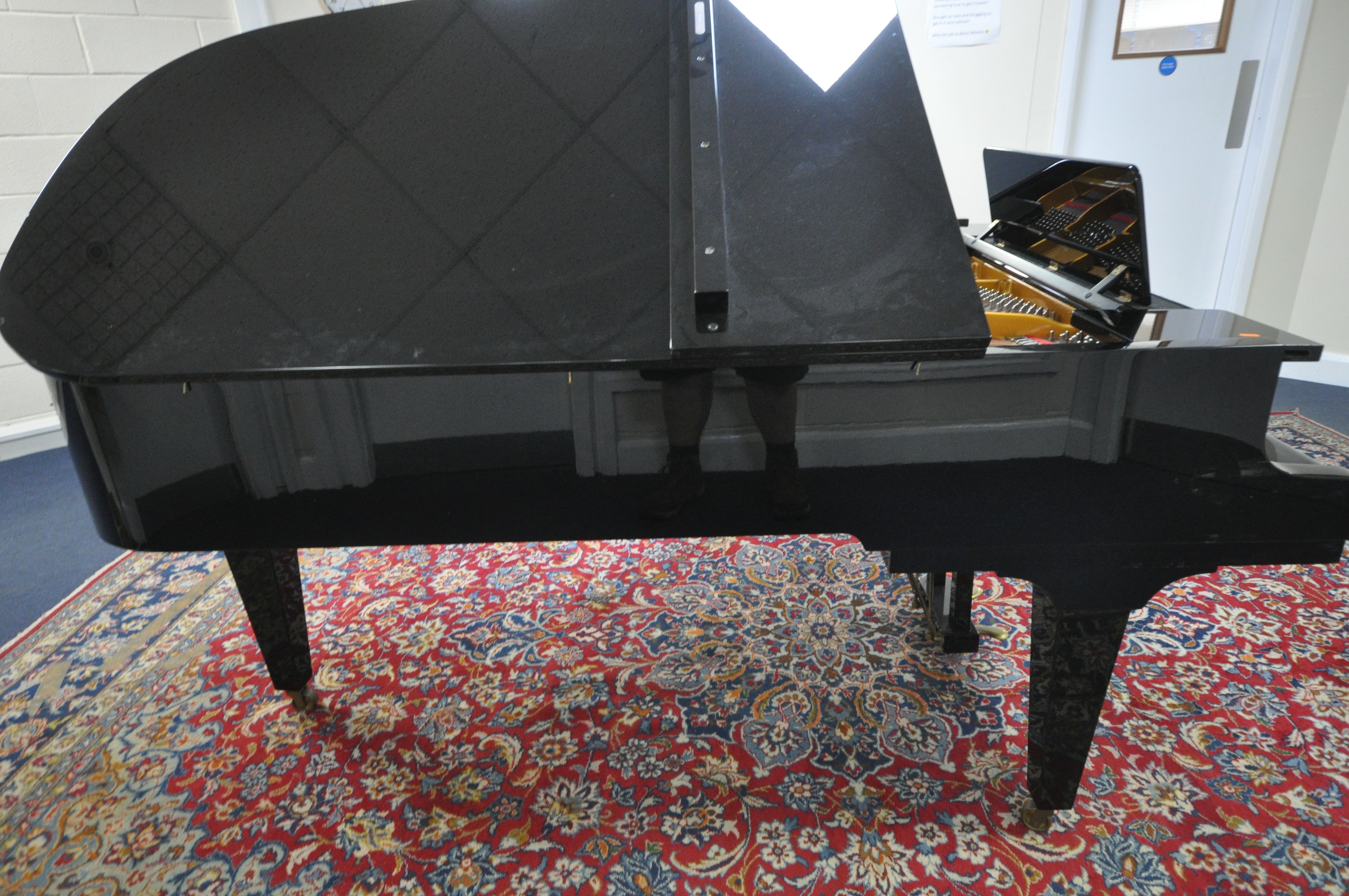 IBACH (1980-1990) A 6FT 10 SEMI-CONCERT GRAND PIANO, in a glossy ebonised case, serial number 140 - Image 9 of 17