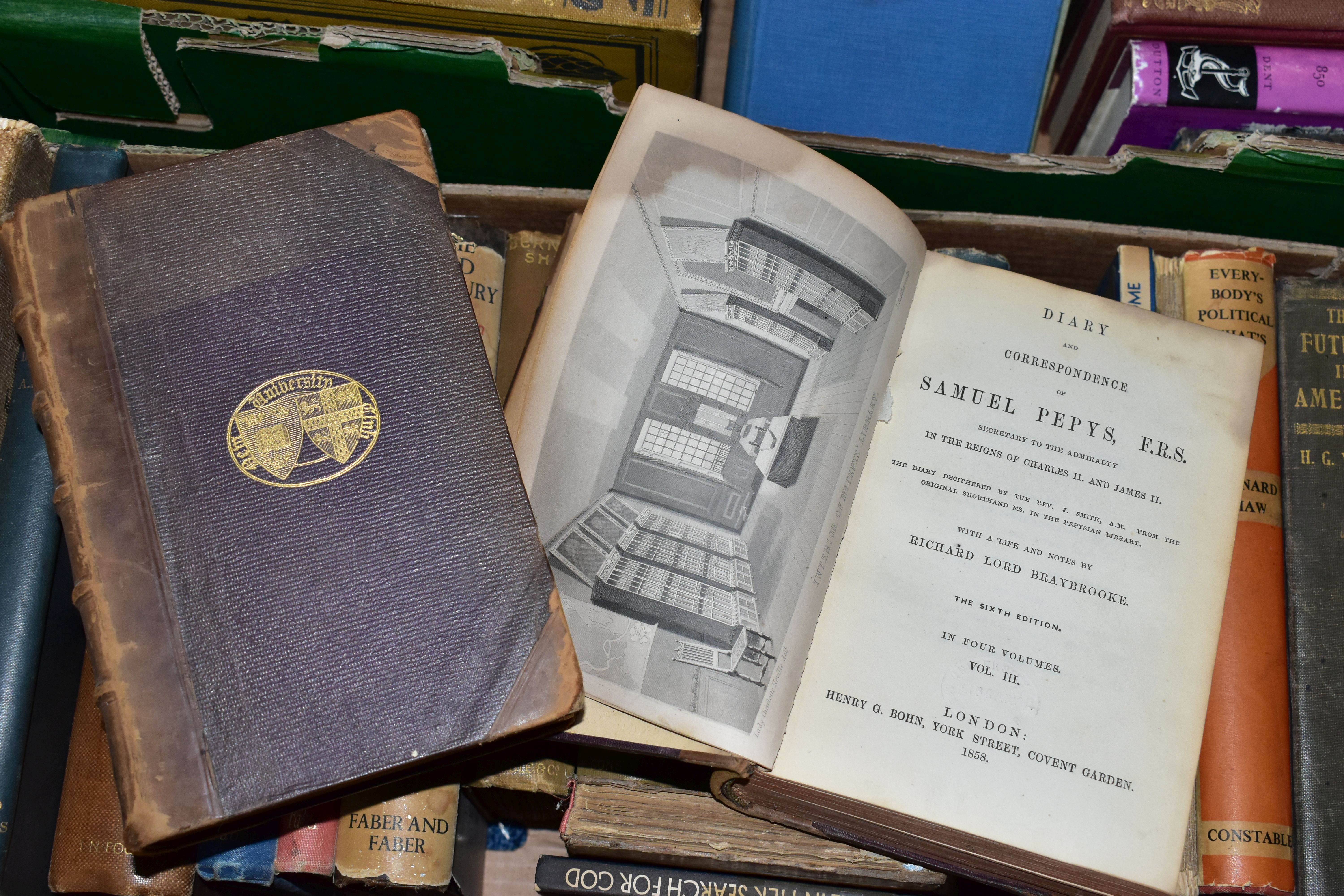 BOOKS, four boxes containing approximately 140 miscellaneous titles, with some 1st Editions, - Image 9 of 9