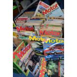CAR MAGAZINES, seven boxes containing a large collection of 300-400 Motoring Magazines dating from