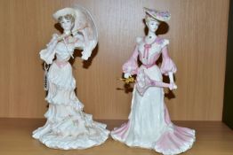 TWO COALPORT LADY FIGURINES, comprising a limited edition from the Edwardians Collection 'A