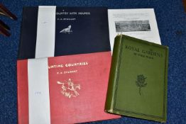 THREE EARLY 20TH CENTURY BOOKS, comprising a 1912 edition of Royal Gardens by Cyril Ward, together
