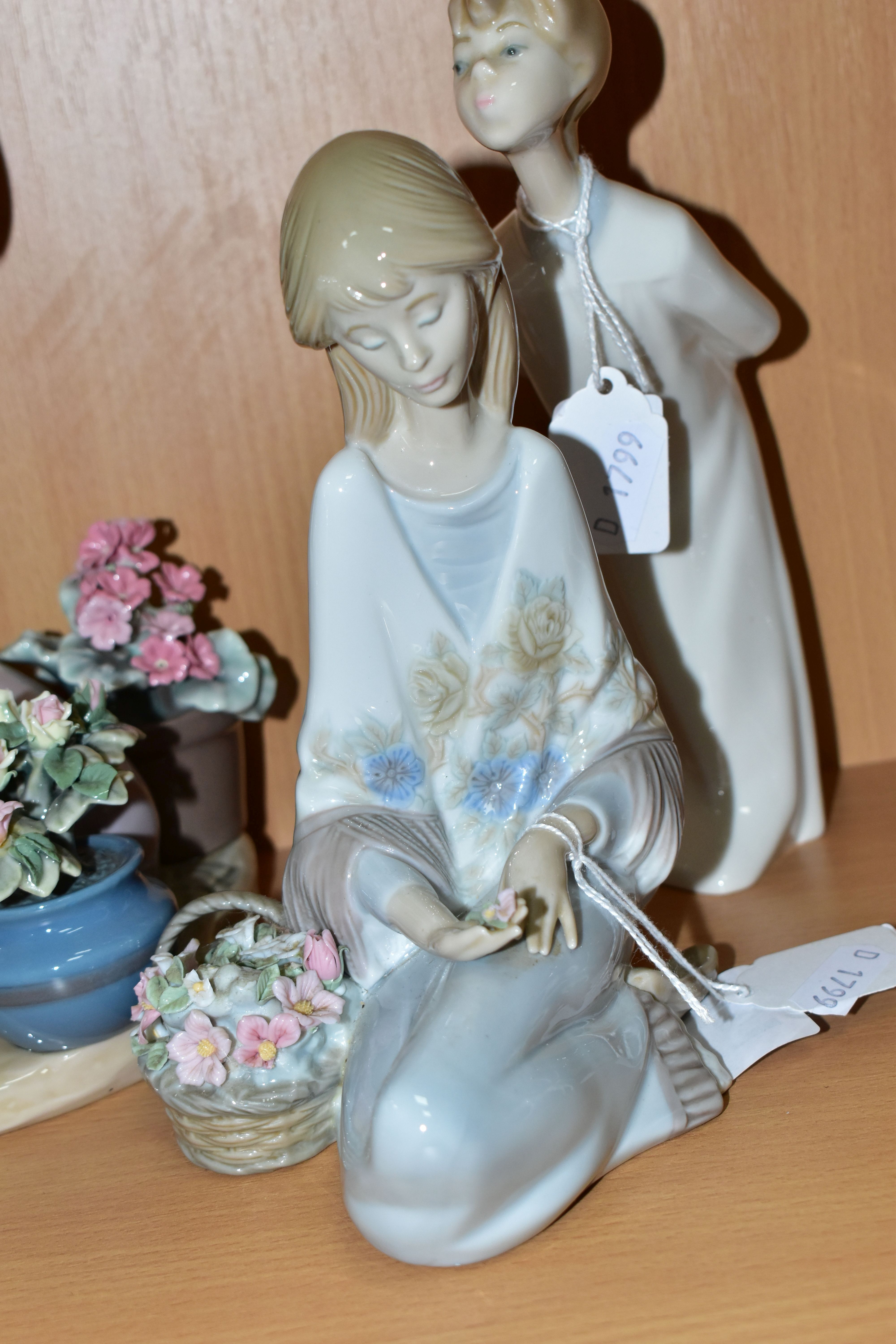 FOUR LLADRO FIGURES, comprising 'Flower Song', a Lladro Museum Collectors Society 1988 figure, - Image 2 of 4