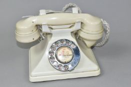 AN IVORY COLOURED GPO TELEPHONE, recessed marks to handset - GPO No164 PL35 234, Condition Report:
