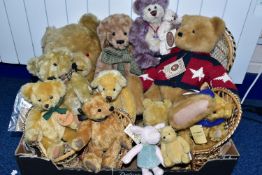 ONE BOX OF COLLECTABLE TEDDY BEARS, to include a Boyds 'Best Dressed' series bear Dee C. Washington,