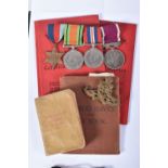 WWII AND LSGC ROYAL ARTILLERY MEDAL GROUP, complete with two red Certificate Of Service books,
