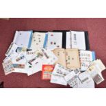 ACCUMULATION OF STAMPS IN BLUE TUB, we note GB FDCs and other covers from KGVI to 1970s and a few