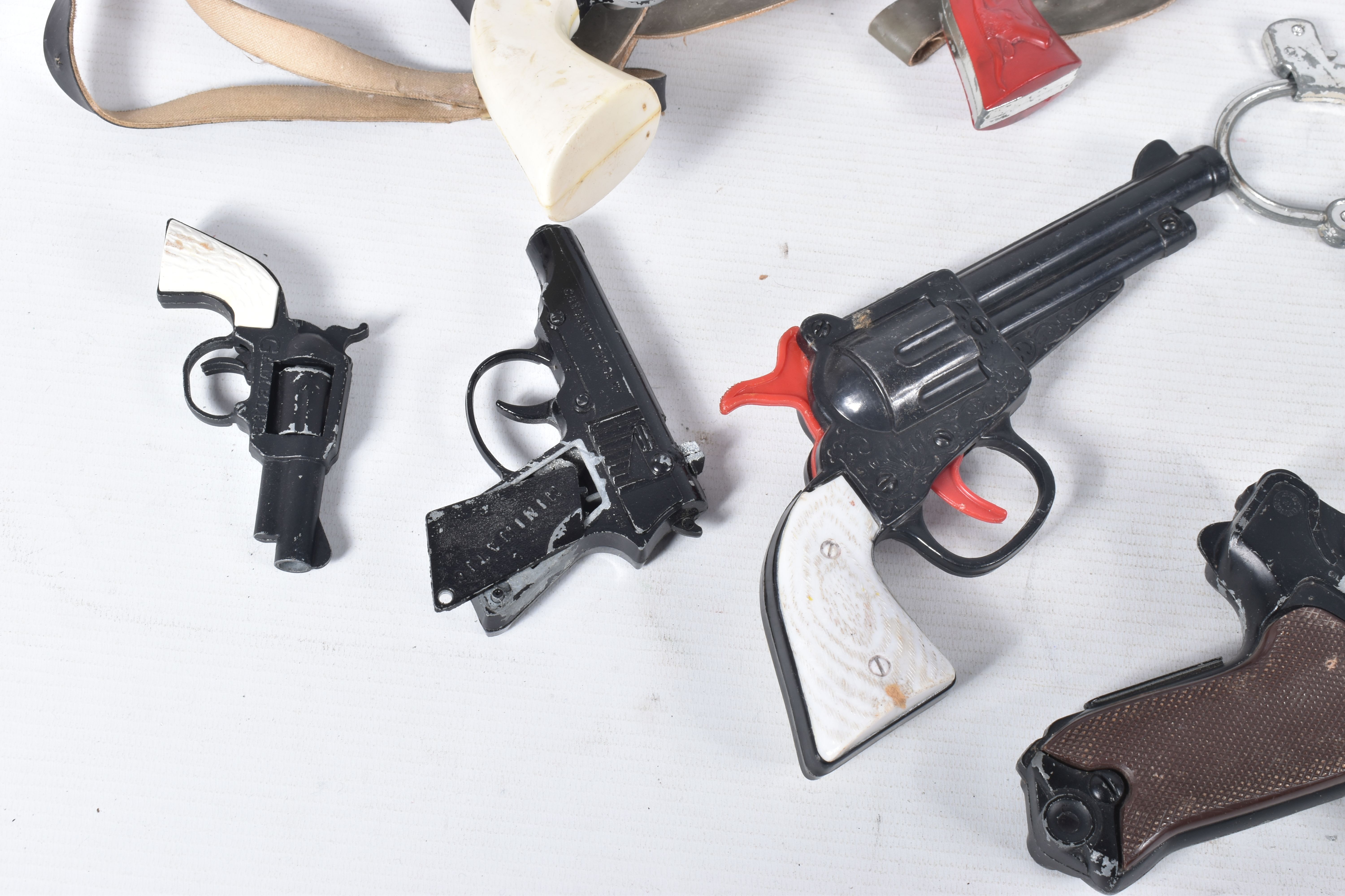 A DIECAST LONE STAR CAPTAIN SCARLET CAP GUN AND HOLSTER, with a collection of other diecast and - Image 4 of 6
