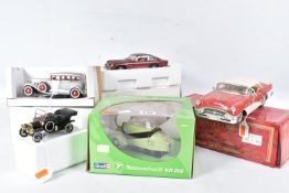 A BOXED DANBURY MINT 1:24 SCALE DIECAST 1964 ASTON MARTIN DB5, (no paperwork), with a boxed Mira 1: