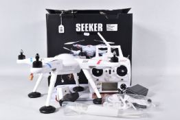 A BOXED WL TOYS/ZERO TECH QUADROCOPTER SEEKER, No.V303, not tested but understood to be in full