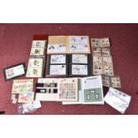 BOX OF STAMPS INC MID PERIOD WORLDWIDE, ALBUM OF GB FDCs, to include a few signed and a few odds