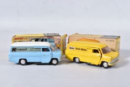 TWO BOXED DINKY TOYS FORD TRANSIT VANS, No.407, both type 1 casting, promotional issues 'Kenwood