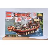 A FACTORY SEALED LEGO 'THE NINJAGO MOVIE' DESTINY'S BOUNTY SHIP, model no. 70618, never opened