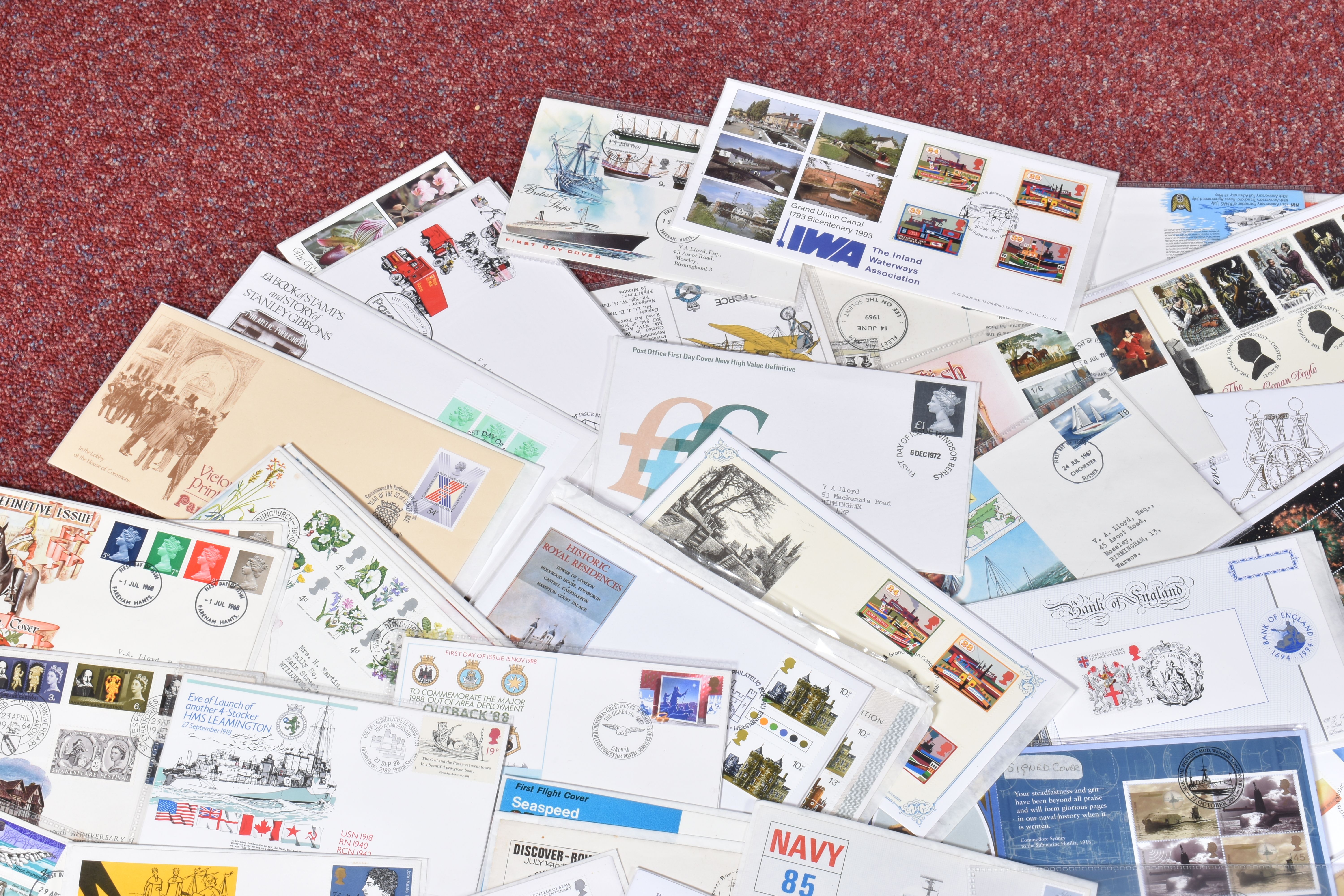 MOSTLY GB FDCS IN FIVE SHOE BOXES, dating from the 1960s to 2000s some are signed and there are many - Image 5 of 10