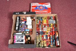 A QUANTITY OF BOXED AND UNBOXED DIECAST VEHICLES, boxed items include Corgi Classics 'The White