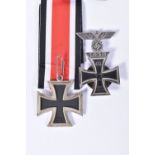 A WWII SILVER KNIGHTS CROSS OF THE IRON CROSS, is clearly marked under the ring L/12 indicating it
