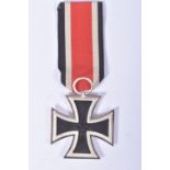 WWII GERMAN IRON CROSS SECOND CLASS, the cross is two piece construction with a magnetic core,