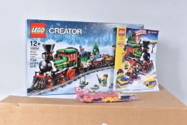 A FACTORY SEALED LEGO CREATOR WINTER HOLIDAY TRAIN, model no. 10254, 734 pieces, never opened with