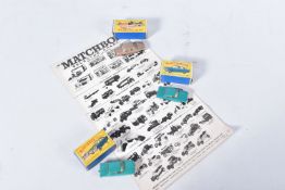 A QUANTITY OF BOXED AND UNBOXED MATCHBOX 1-75 DIECAST VEHICLES, boxed Jaguar Mk.10, No.28 (damaged