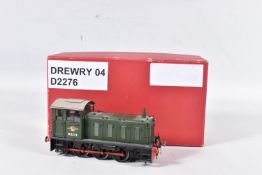A BOXED BACHMANN BRASSWORKS O GAUGE DREWRY CLASS 04 SHUNTER, No.D2276, lightly weathered B.R.