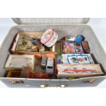 A QUANTITY OF ASSORTED VINTAGE TOYS, to include Victorian wooden block picture puzzle, Mastermaze,