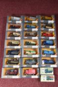 A COLLECTION OF BOXED CORGI CLASSICS A.E.C. CABOVER VANS AND TANKERS, to include L.M.S. Parcels (