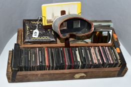 MAGIC LANTERN SLIDES, approximately one hundred and fifty 8.3cm x 8.3cm glass slides depicting