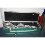 A FULL FLIGHTCASE CONTAINING FIVE CHAUVET FLAME LIGHTS including one LED Bob and four BOB (all